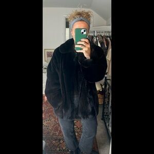 Classic Vintage Chocolate Mink Coat Women’s M/L | 100% Real Fur | Mint Condition